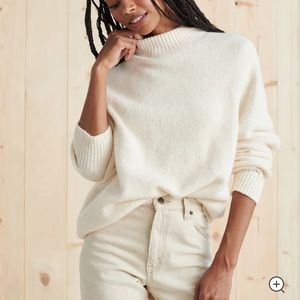 Jenni Kayne Cotton Oversized Sweater - Ivory - Small